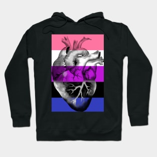 Genderfluid Pride Anatomic Heart Hoodie